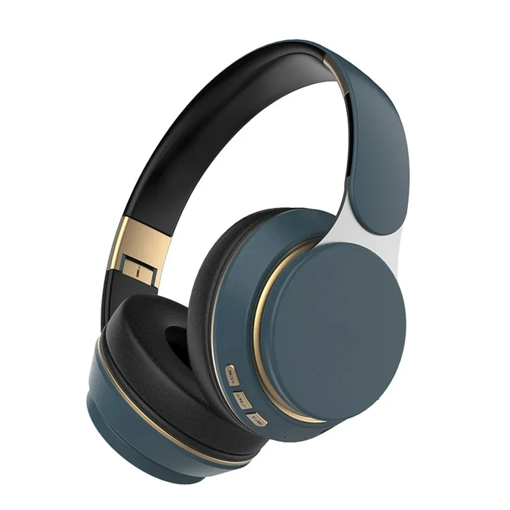 Wireless Bluetooth 5.0 Headphones - HiFi 9D Bass, Foldable